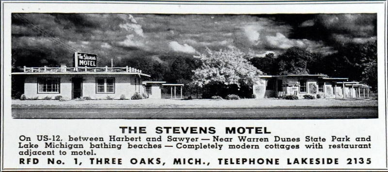 Stevens Motel - Old Print Ad (newer photo)